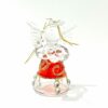 ANGE VERRE COEUR ROUGE 4,5CM C