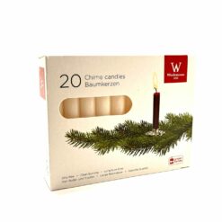 BOITE 20 BOUGIES BEIGES D1,28CM H9,6CM 580801.073