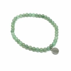 BRACELET AVENTURINE VERTE PERLE 4MM DG