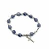 BRACELET ELASTIQUE BLEU ARGENT PT