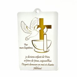 CADRE BOIS BLANC BAPTEME 7X10CM S