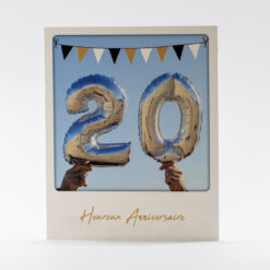CARTE 20 HEUREUX ANNIVERSAIRE