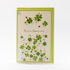 CARTE ANNIVERSAIRE TREFLE B