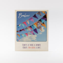 CARTE BONHEUR ECOUTE LE VENT