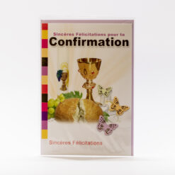 CARTE CONFIRMATION CALICE PAIN