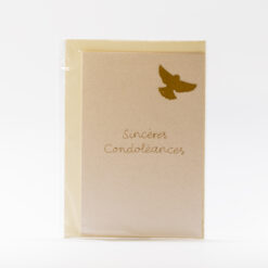 CARTE DOUBLE SINCERES CONDOLEANCES