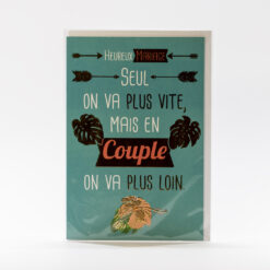 CARTE HEUREUX MARIAGE SEUL ON VA... B