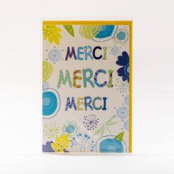 CARTE MERCI JAUNE