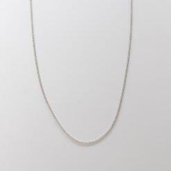 CHAINE EN ARGENT MAILLE GOURMETTE 45CM