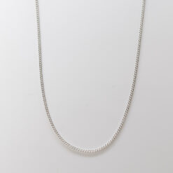 CHAINE EN ARGENT MAILLE GOURMETTE 55CM