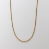 CHAINE PLAQUE OR GOURMETTE 55CM PT