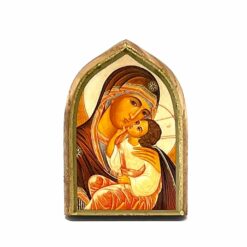 CHEVALET VIERGE ENFANT PLAQUE BOIS 5X7CM PT