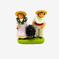COUPLE D'ENFANTS A LA LAVANDE 10CM DIDIER