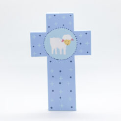 CROIX AGNEAU BLEU /12X7,5CM RDC