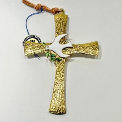 CROIX BRONZE MARTELE + COLOMBE 6X12CM PT 429.004.1986