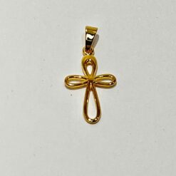 CROIX PLAQUE OR 18X10MM PT