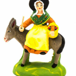 FEMME SUR L'ANE N°2 CARBONEL