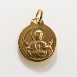 MEDAILLE PLAQUE OR MARIE MERE DE L'EMMANUEL