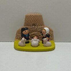 MINI CRECHE DU MONDE CERAMIQUE SARDAIGNE 8X7CM L
