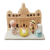 MINI CRECHE DU MONDE CERAMIQUE  VATICAN 8X7CM