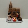 MINI CRECHE DU MONDE CERAMIQUE STRASBOURG 8X7CM
