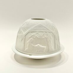 PHOTOPHORE STARLIGHT PORCELAINE CRECHE
