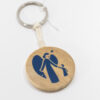 PORTE CLES BOIS ANGE GARDIEN RDC