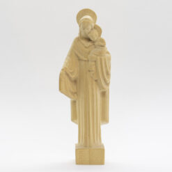 STATUE ND DU FOYER BOIS NATUREL 12CM