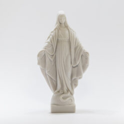 STATUE VIERGE MIRACULEUSE MARBRE RECONSTITUE 20CM ADR