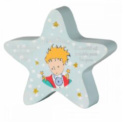 TIRELIRE BOIS ETOILE ON NE VOIT BIEN... LE PETIT PRINCE 18X15,4CM
