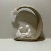STATUE SAINTE FAMILLE CRECHE ETOILE POUDRE DE MARBRE 13CM