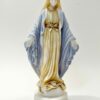 STATUE VIERGE MIRACULEUSE ALBÂTRE COULEUR 23cm