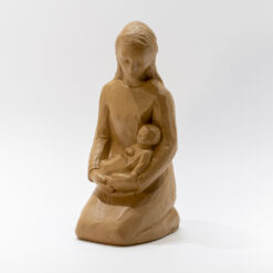 STATUE ND DE L'ABANDON A GENOUX + ENFANT 18CM TERRACOTTA ADR