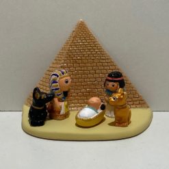 MINI CRECHE DU MONDE CERAMIQUE EGYPTE 8X7CM L