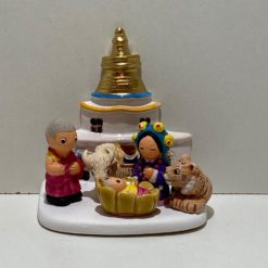MINI CRECHE DU MONDE CERAMIQUE TIBET 8X7CM