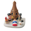 MINI CRECHE DU MONDE CERAMIQUE PARIS 8X7CM L