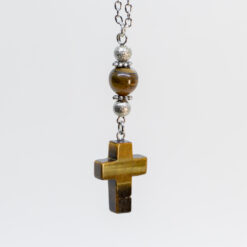 PENDENTIF RETROVISEUR OEIL DE TIGRE