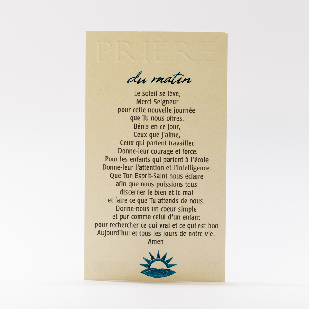 PRIERE DU MATIN P CS/PR/009 Articles Religieux