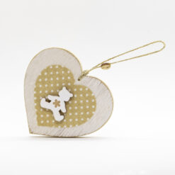 COEUR BOIS BLANC OURSON FABRICATION ARTISANALE FRANCAISE 7CM