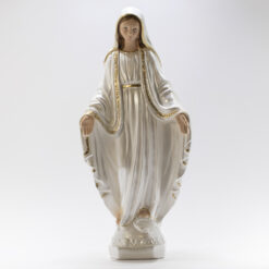STATUE PLATRE BLANC PERLE MIRACULEUSE PT 673.SP.33/M