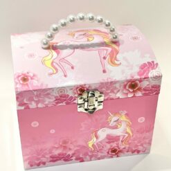 BOITE A BIJOUX MUSICALE LICORNE 16,5X14CM 22203