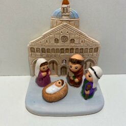 MINI CRECHE DU MONDE CERAMIQUE ST ANTOINE DE PADOUE 8X7CM L