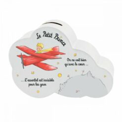 TIRELIRE NUAGE AVION LE PETIT PRINCE 15X10CM