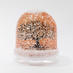 BOULE A NEIGE ARBRE DE VIE ORANGE *