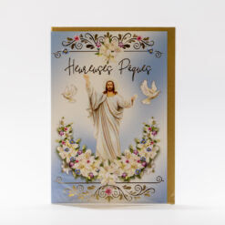 CARTE HEUREUSES PAQUES CHRIST