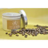 BOUGIE ARTISANALE CIRE VEGETALE PARFUMEE BOITE METALLIQUE CAFE DU BRESIL 45HEURES