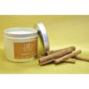 BOUGIE ARTISANALE CIRE VEGETALE PARFUMEE BOITE METALLIQUE CANNELLE 45HEURES