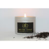 BOUGIE ARTISANALE CIRE VEGETALE PARFUMEE BOITE METALLIQUE THE NOIR VANILLE 45HEURES