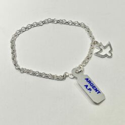 BRACELET ARGENT COLOMBE PT