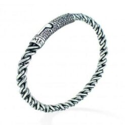BRACELET ARGENT RHODIUM VIEILLI 19,5CM